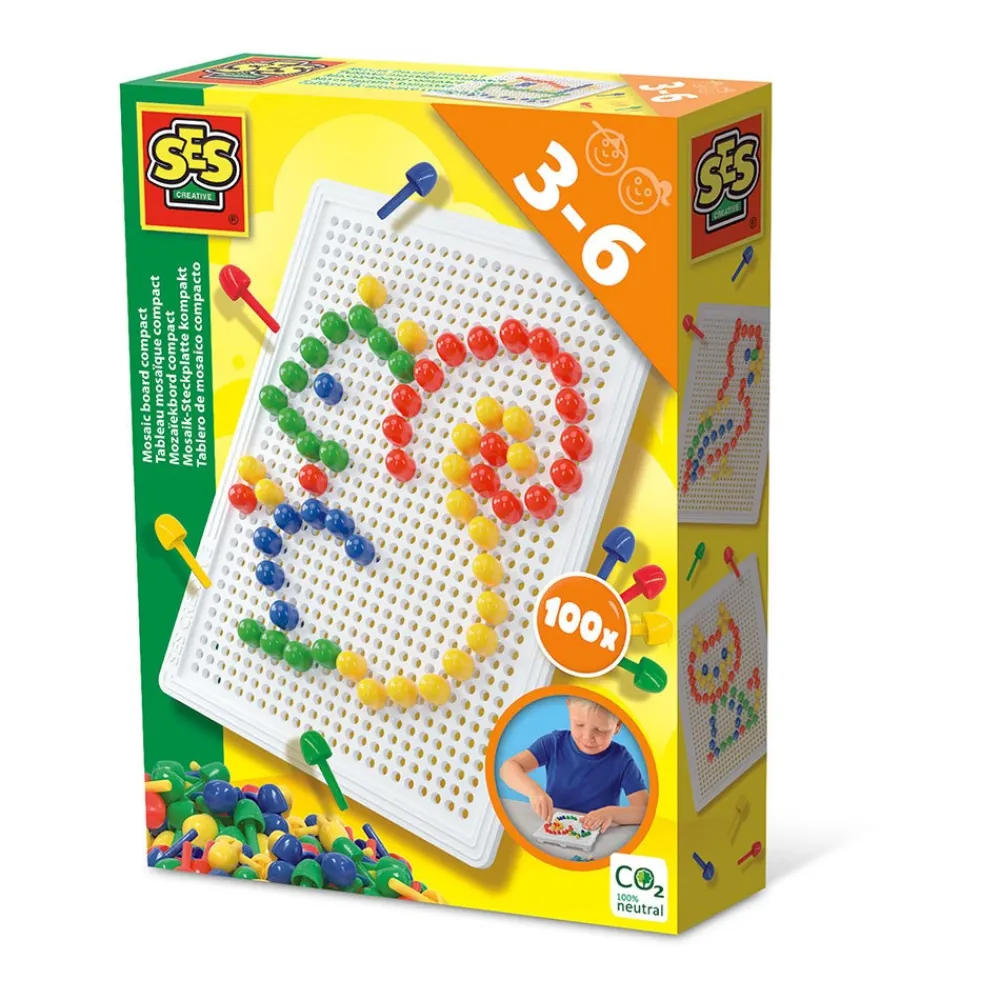 Clearance 100 Dele Stiftmosaik Børn Kreativ Leg