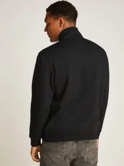 Tommy Jeans 1/4 Zip Mock Neck Fleece Sweatshirt, , M- Sweatshirts & Trøjer