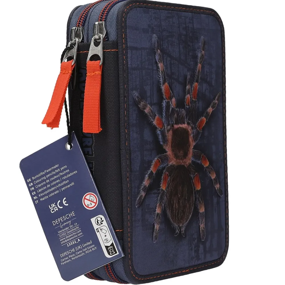 Sale Adventure World Spider Double Penalhus, Børn Kreativ Leg|Penalhuse & Skriveredskaber
