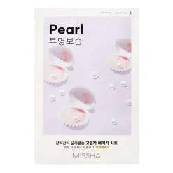 Missha Airy Fit Sheet Mask - Pearl, 1 stk- Hudpleje