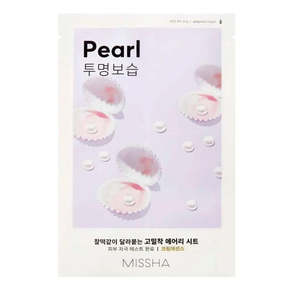 Missha Airy Fit Sheet Mask - Pearl, 1 stk- Hudpleje