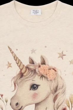 Hust & Claire Alma Unicorn Bluse, , 92 cm-Børn Bluser