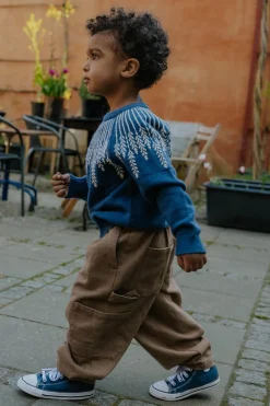 Fliink Alon Leaf Striktrøje, , 104 cm-Børn Strik & Sweatshirts