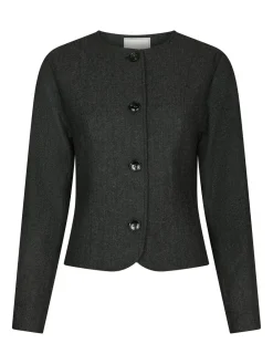 Neo Noir Amanda Herringbone Jakke, , 36-Dame Jakker & Frakker