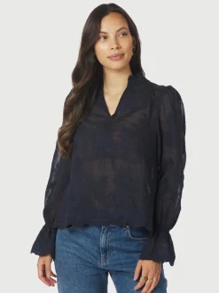 Neo Noir Amara Big Embroidery Bluse, , 40-Dame Bluser & Skjorter