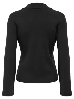 ONLY Andrea Zip Polo Cardigan, , L-Dame Cardigans