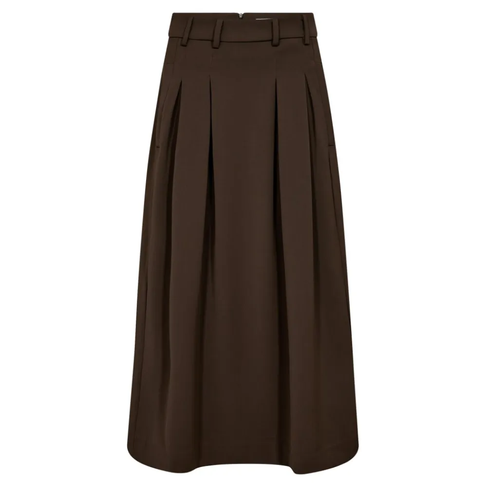 Outlet AnyaCC Pleat Nederdel, , M Dame Nederdele