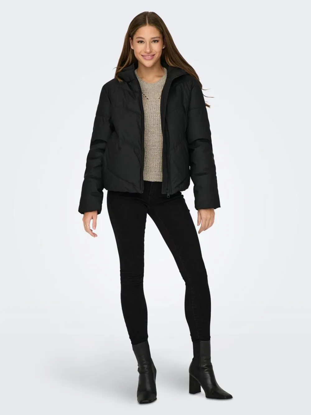 JDY Arnhem Short Puffer Jakke, , XS-Dame Jakker & Frakker
