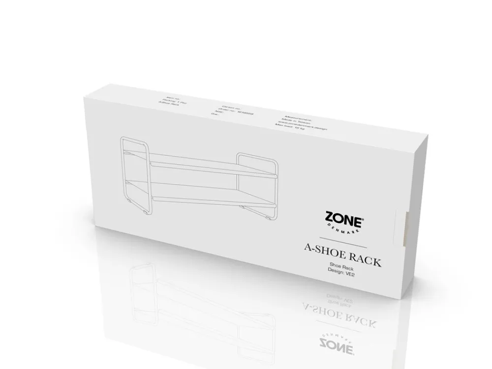 Zone A-Shoe Rack Skoreol, 80x33x33 cm- Hylder & Reoler