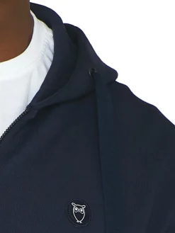 Knowledge Cotton Apparel Ask Zip Hættetrøje, , XXL- Sweatshirts & Trøjer
