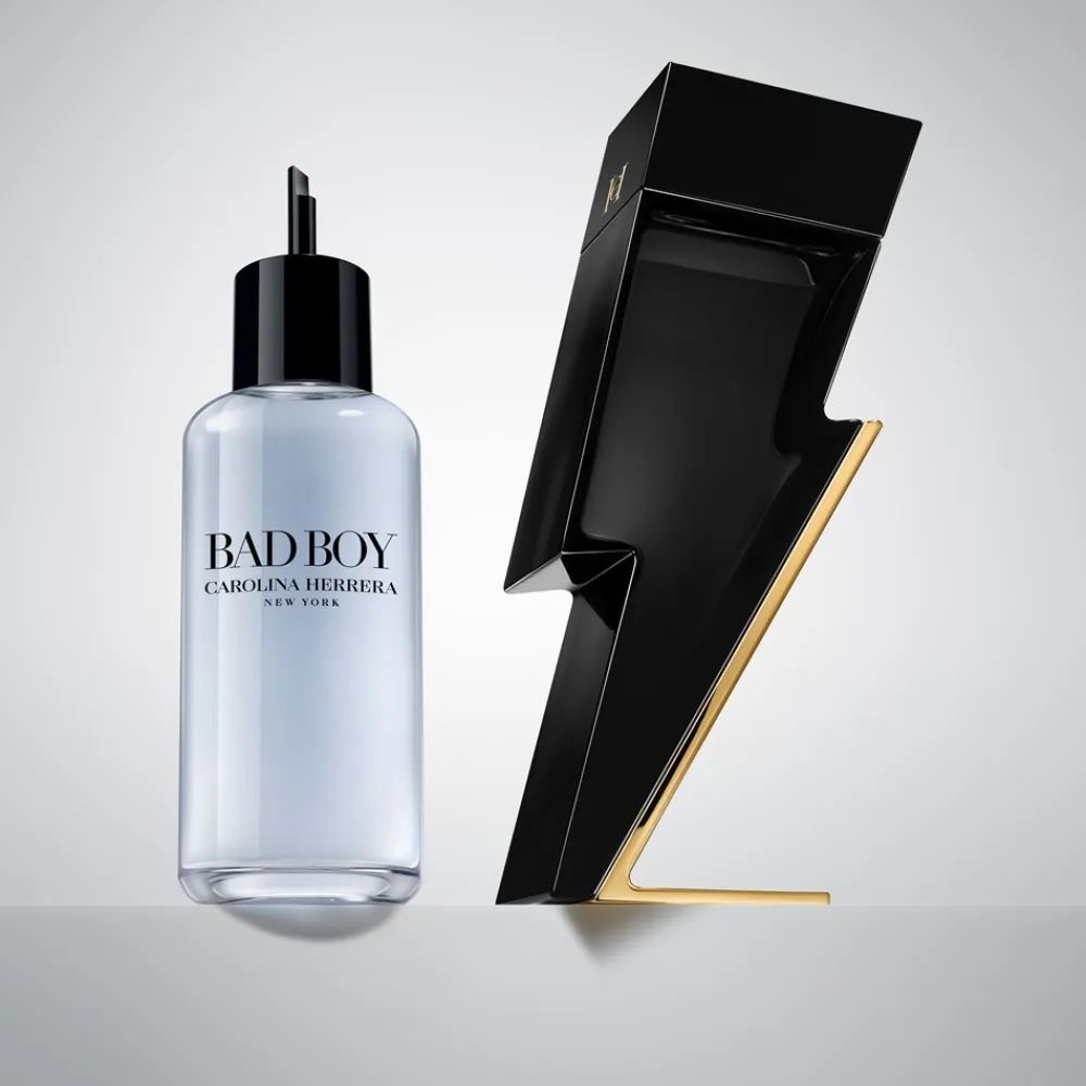 Carolina Herrera Bad Boy Eau De Toilette Refill, 200 ml- Eau De Toilette