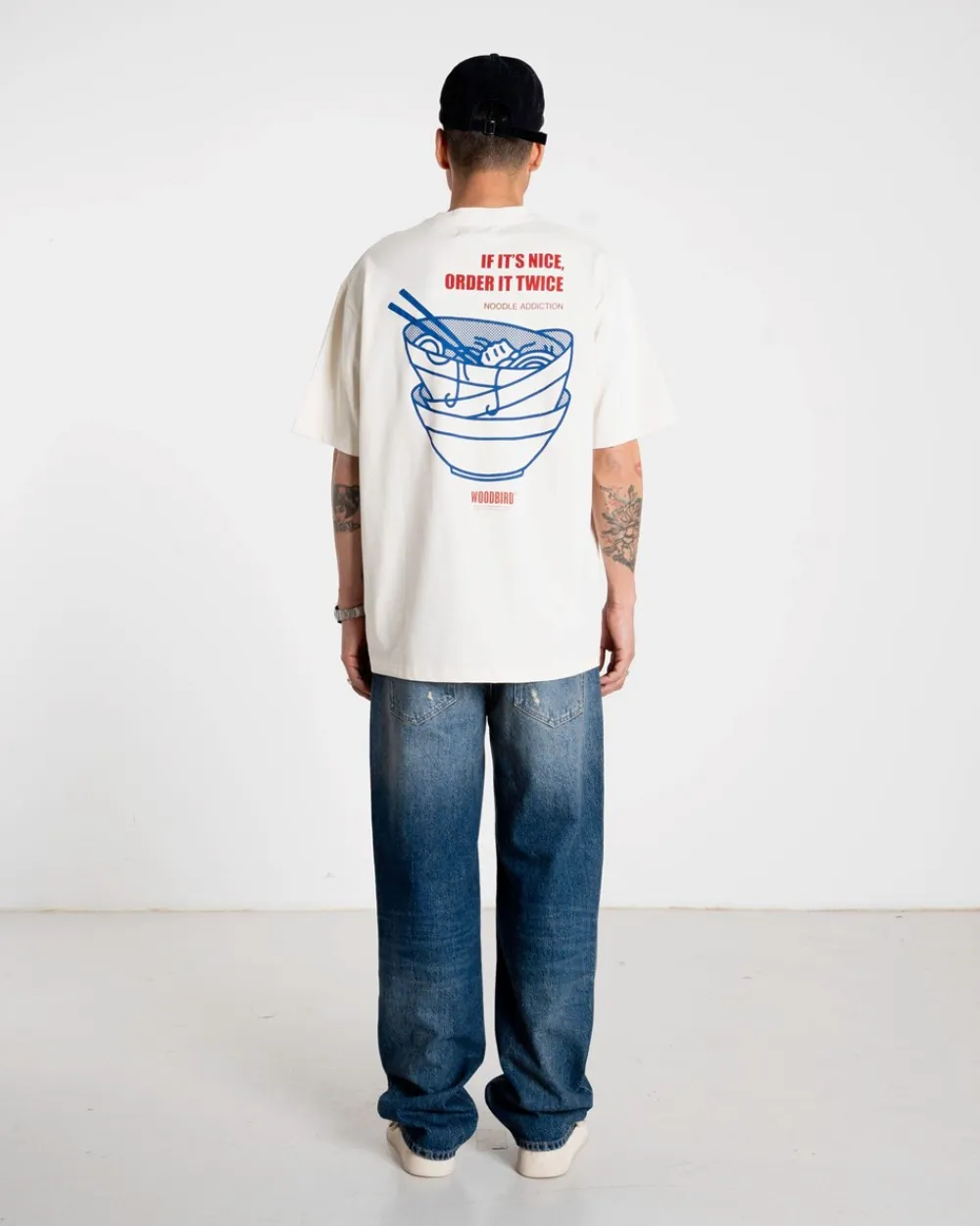 Woodbird Baine Noodle T-Shirt, , M- T-Shirts & Poloer