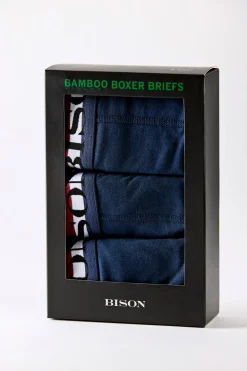 Bison Bamboo 3-pak Boxer Briefs, , XL- Undertøj