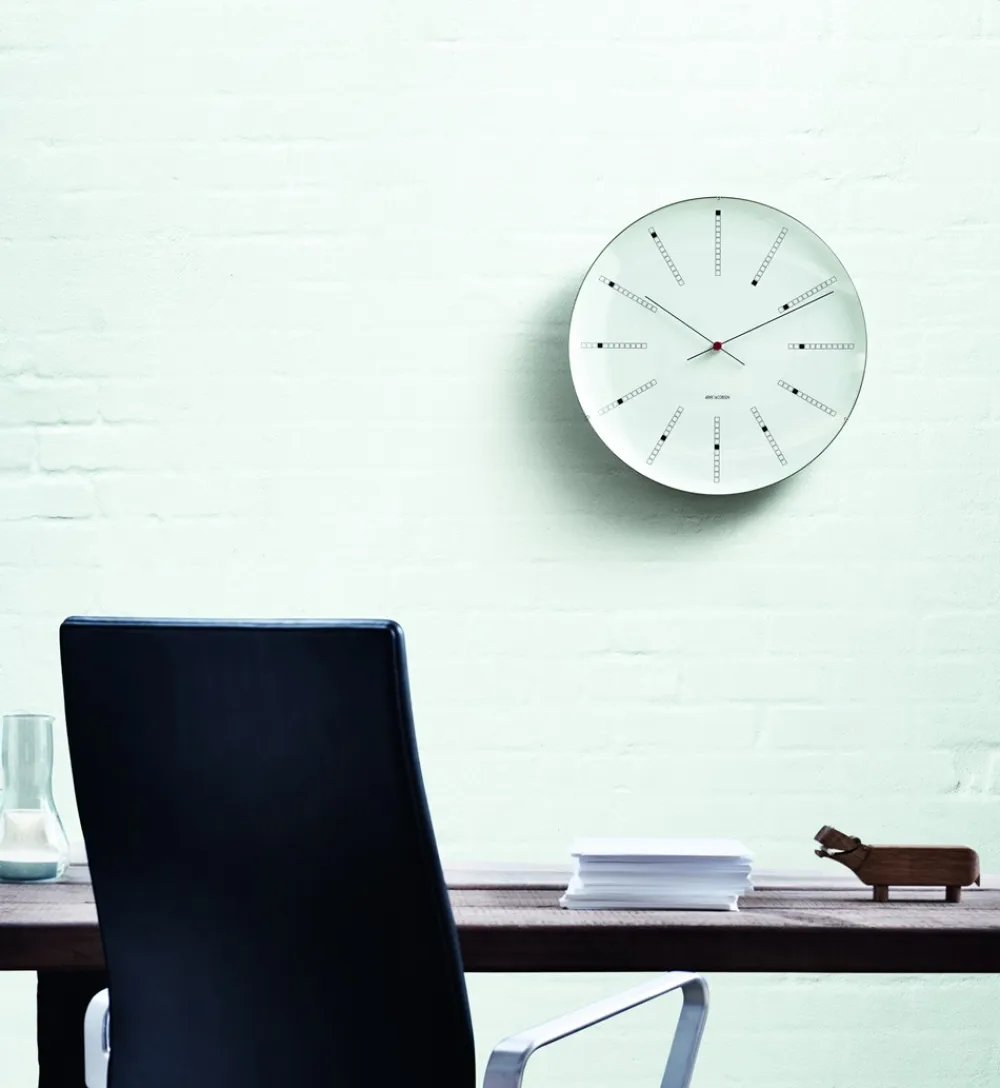 Arne Jacobsen Bankers Vægur, , Ø16 cm- Ure & Vejrstationer