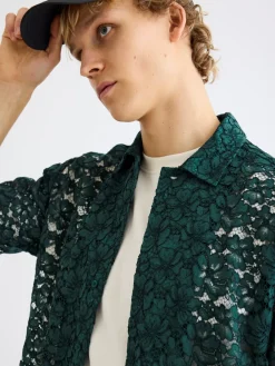 Woodbird Banks Lace Skjorte, , M- Skjorter