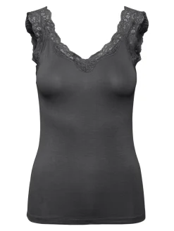 Hot Barbera Lace Top, , XS Dame T-Shirts & Toppe