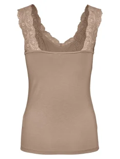 Pieces Barbera Lace Top, , L-Dame T-Shirts & Toppe