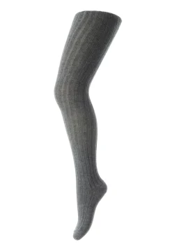 MP Denmark Basic Cotton Rib Strømpebukser, , 120 cm-Børn Sokker & Strømper