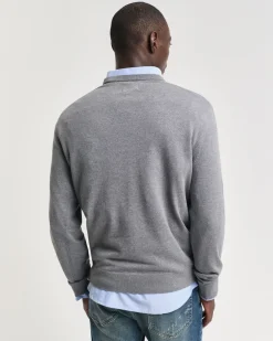 GANT Basic Crewneck Sweater, , M- Strik