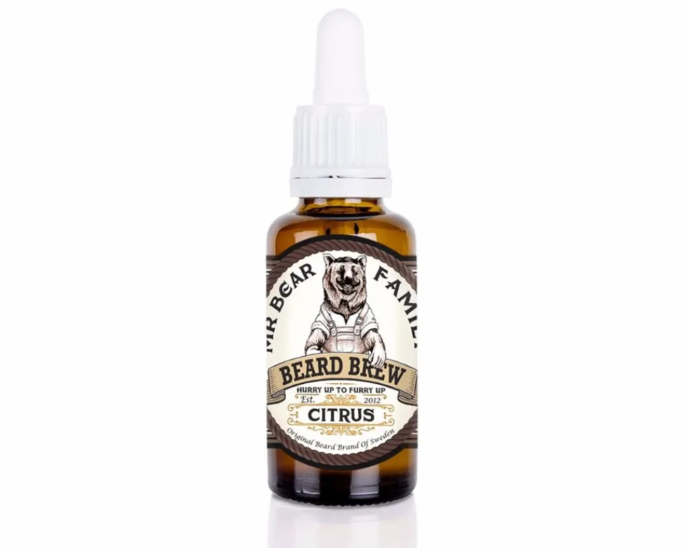 Mr. Bear Family Beard Beard Brew Oil, Citrus- Barbering