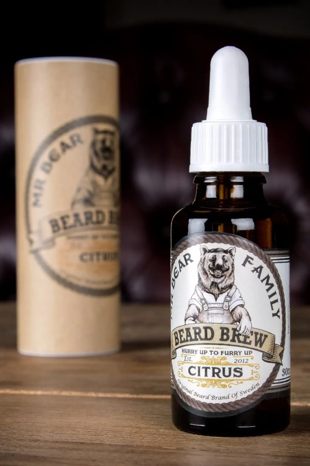 Mr. Bear Family Beard Beard Brew Oil, Citrus- Barbering