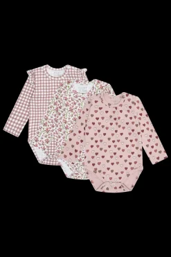 Hust & Claire Bella Little Check 3-pak Body, , 86 cm-Børn Bodies & Heldragter