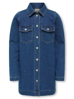 Sale Belle Denim Kjole, , 152 cm Børn Kjoler