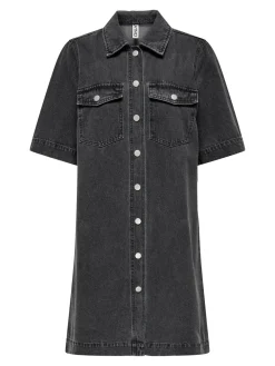 ONLY Belle Denimkjole, , XS-Dame Kjoler