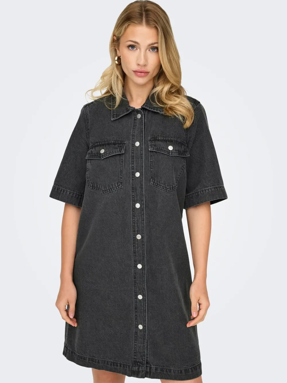 ONLY Belle Denimkjole, , XS-Dame Kjoler