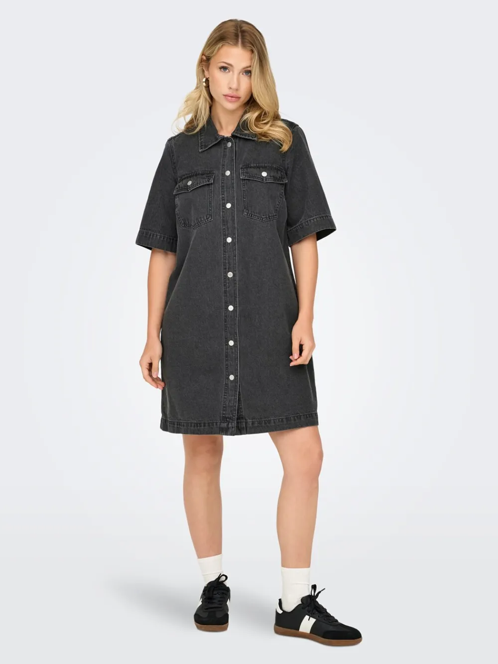 ONLY Belle Denimkjole, , XS-Dame Kjoler