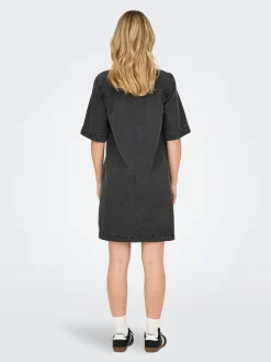 ONLY Belle Denimkjole, , XS-Dame Kjoler