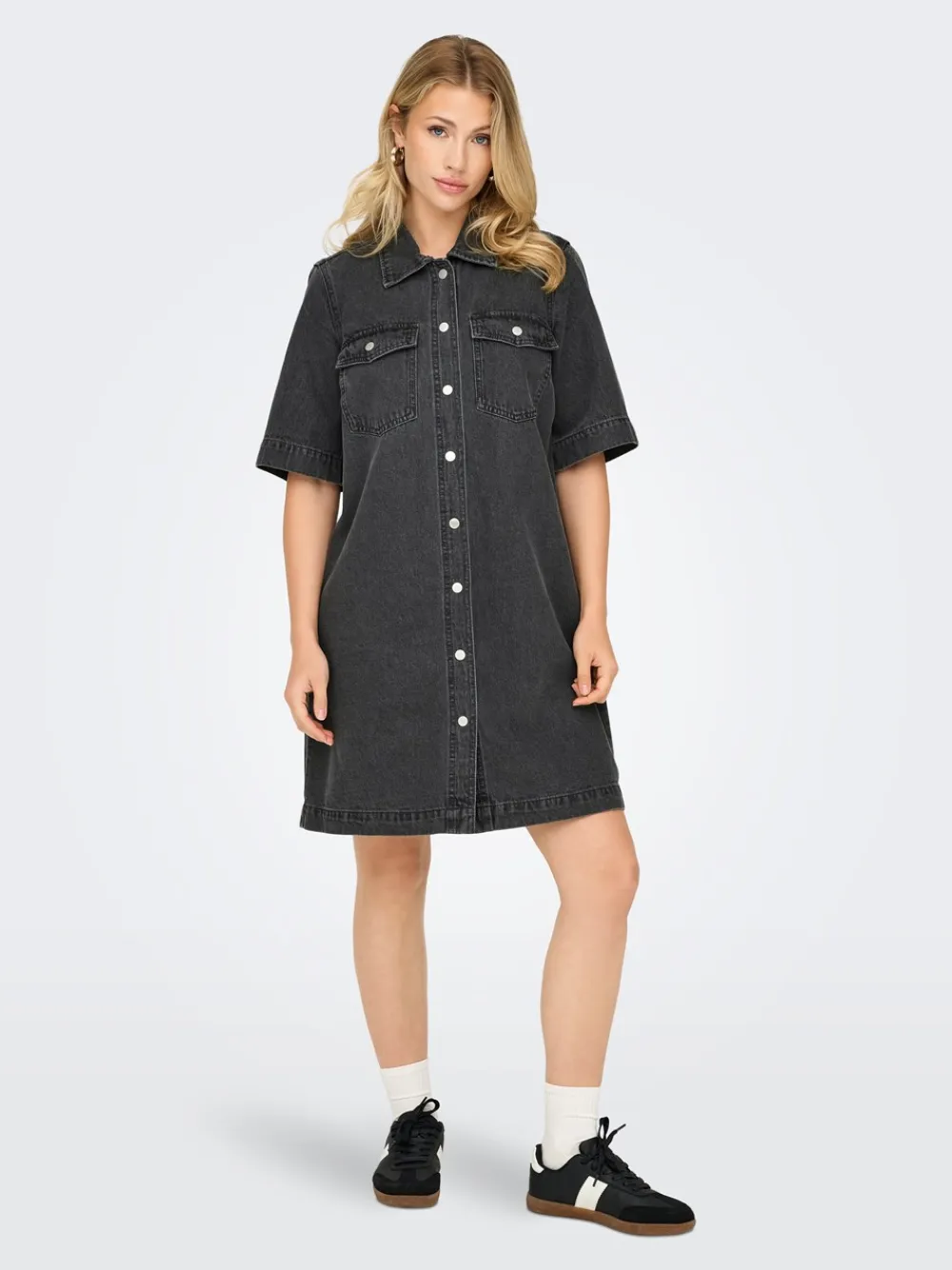 ONLY Belle Denimkjole, , XS-Dame Kjoler