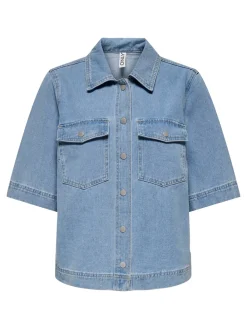 Discount Belle Denimskjorte, , M Dame Bluser & Skjorter