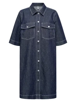ONLY Belle Stripe Kjole, , XS-Dame Kjoler