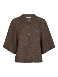 Neo Noir Benuta Fluffy Knit Cardigan, , 38-Dame Strik & Sweatshirts