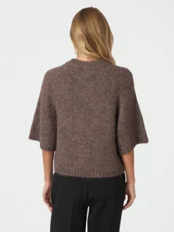 Neo Noir Benuta Fluffy Knit Cardigan, , 38-Dame Strik & Sweatshirts