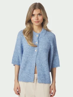 Neo Noir Benuta Fluffy Knit Cardigan, , 38-Dame Strik & Sweatshirts