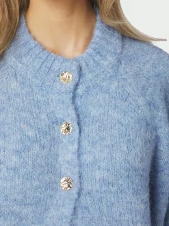Neo Noir Benuta Fluffy Knit Cardigan, , 38-Dame Strik & Sweatshirts