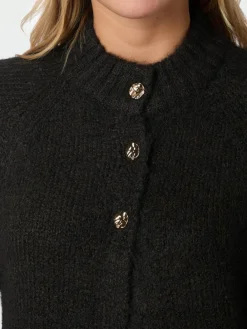 Neo Noir Benuta Fluffy Knit Cardigan, , 38-Dame Strik & Sweatshirts