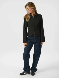 Neo Noir Bertha Structure Bluse, , 40-Dame Bluser & Skjorter