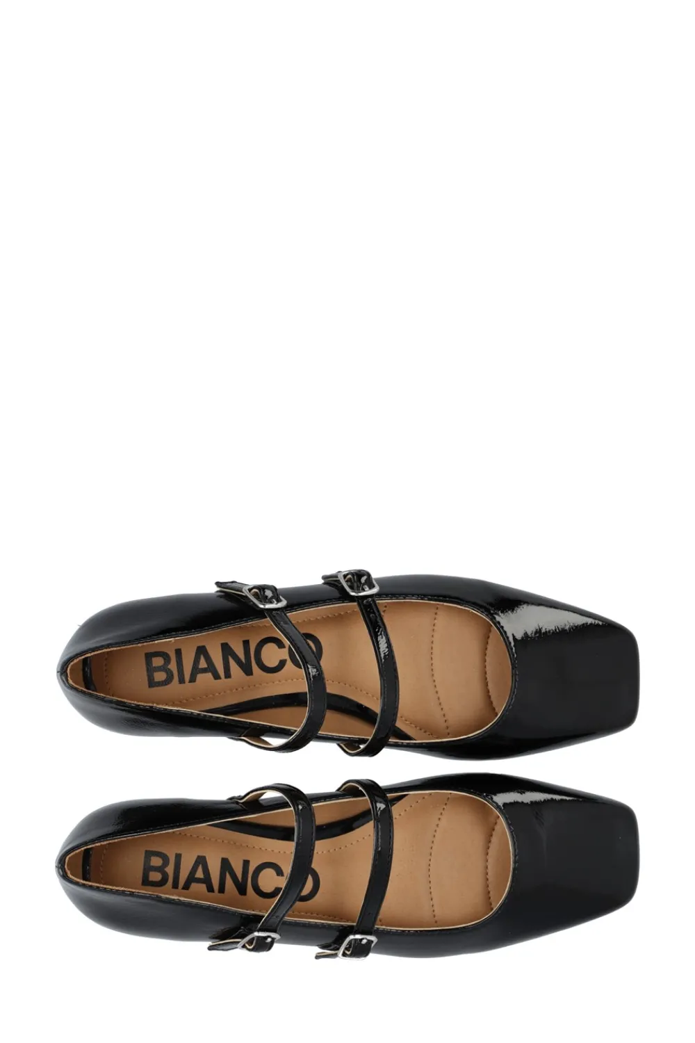 Bianco BIARose Karré Double Mary Jane Ballerinasko, , 40-Dame Flade Sko|Ballerinaer