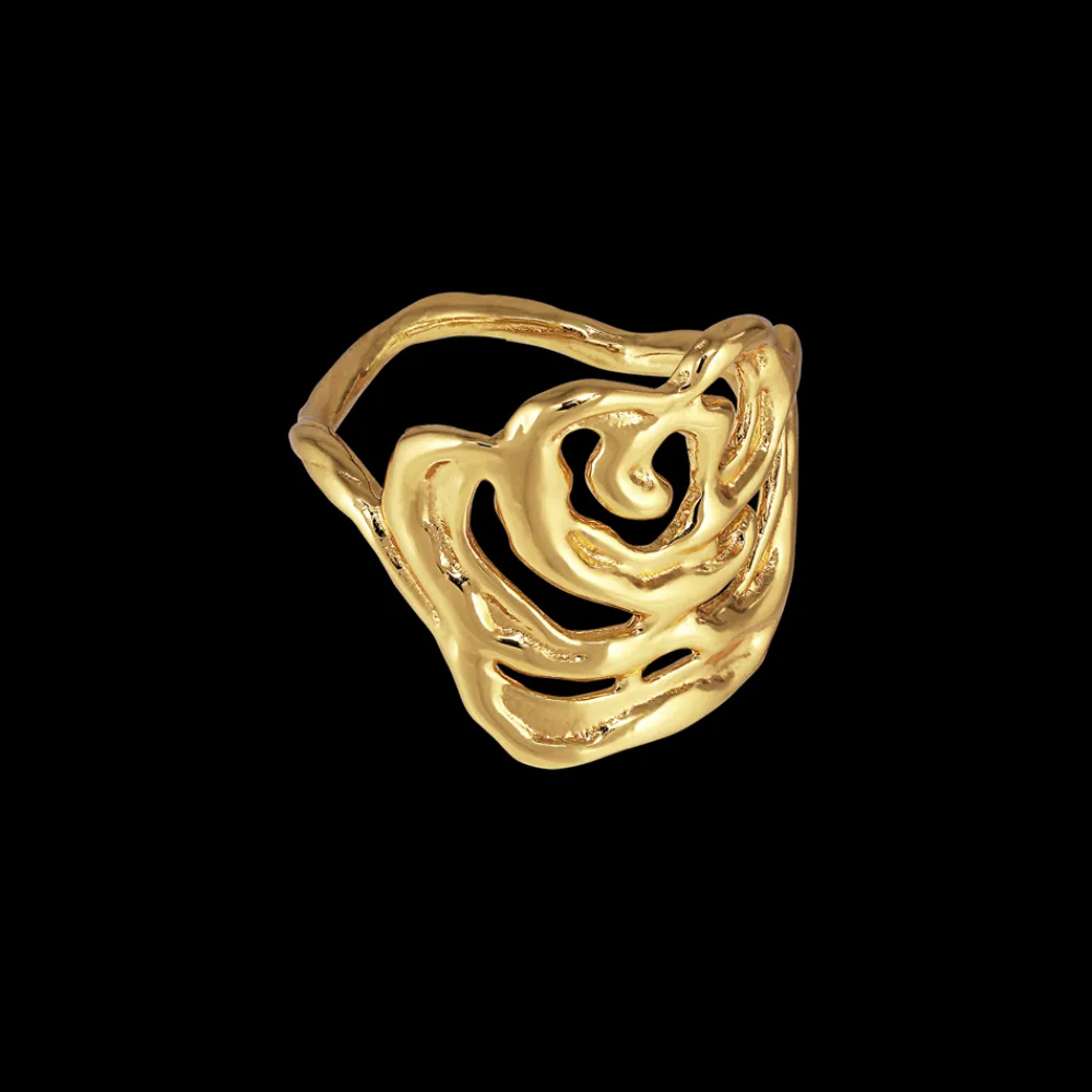 Discount Big Rose Ring, , 56 Dame Ringe