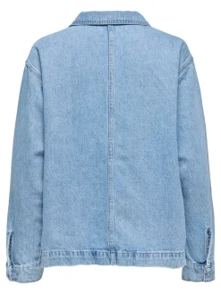 ONLY Birdie Polo Denimbluse, , M-Dame Bluser & Skjorter