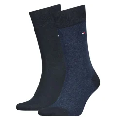 Tommy Hilfiger Birdseye 2-pak Strømper, 43-46- Strømper