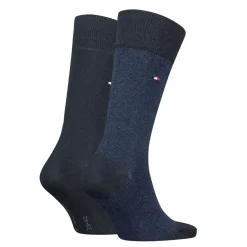 Tommy Hilfiger Birdseye 2-pak Strømper, 43-46- Strømper