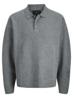 Jack & Jones Junior Blabradfort Knit Polo, , 140 cm-Børn T-Shirts & Toppe|Strik & Sweatshirts