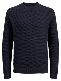 Clearance Blubarkley Crew Neck Striktrøje, , XL Strik