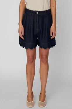 Clearance Blue Denim Shorts, , 38 Dame Shorts
