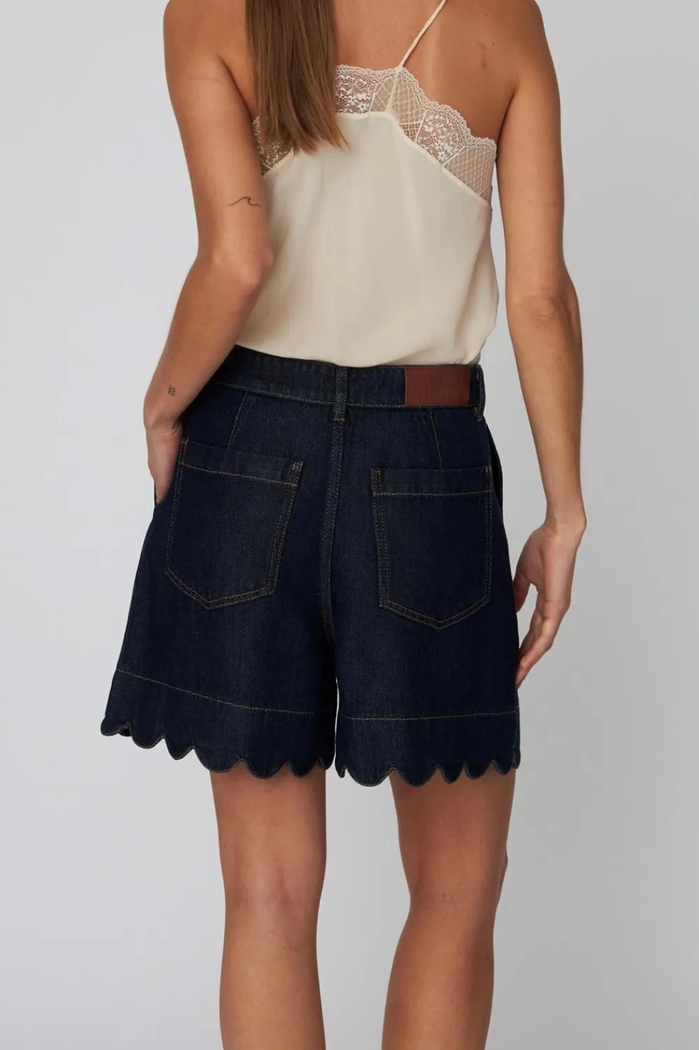 Clearance Blue Denim Shorts, , 38 Dame Shorts