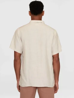 Online Box Shorts Sleeve Linen Skjorte, , L Skjorter